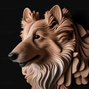 3D model Sheltie dog (STL)